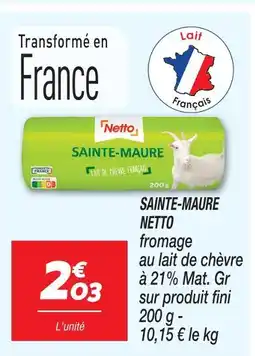 Netto Netto sainte-maure offre