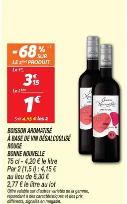 Netto Bonne nouvelle boisson aromatisée à base de vin désalcoolisé rouge offre