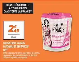Netto Emily in paris bougie patchouli et bergamote offre