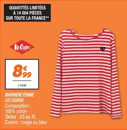 Netto Lee cooper marinière femme offre