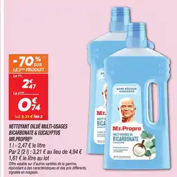 Netto Mr. propre nettoyant dilué multi-usages bicarbonate & eucalyptus offre