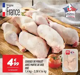 Netto Duc cuisses de poulet avec partie de dos offre