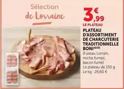 Bi1 Boni - plateau d'assortiment de charcuterie traditionnelle offre