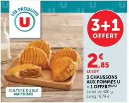 Bi1 U - 3 chaussons aux pommes + 1 offert offre