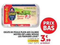Bi1 Label rouge - oeufs de poule plein air calibre moyen igp offre