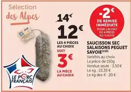 Bi1 Peguet - saucisson sec salaisons savoie offre