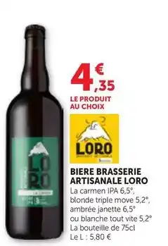 Bi1 Biere brasserie artisanale offre