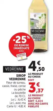 Bi1 Vedrenne - sirop offre