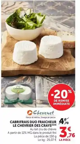 Bi1 Fini - cabrifrais duo fraicheur le chevrier des crays offre