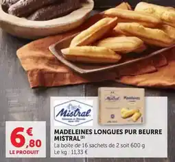 Bi1 Mistral - madeleines longues pur beurre offre
