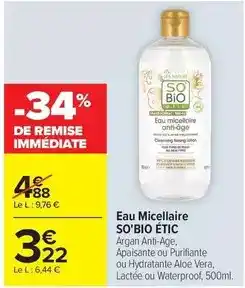Carrefour Market Lea - eau micellaire offre