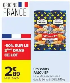 Carrefour Market Pasquier - croissants offre