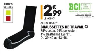 ALDI Chaussettes de travail offre