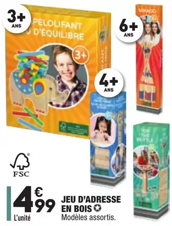 ALDI Jeu d'adresse en bois offre