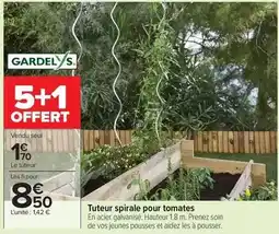 Carrefour Drive Tuteur spirale pour tomates offre