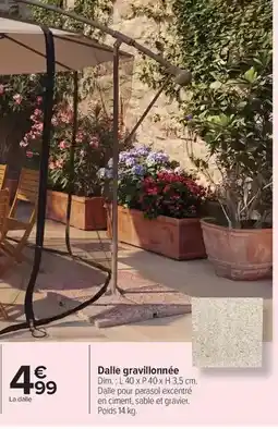 Carrefour Drive Dim - dalle gravillonnée offre