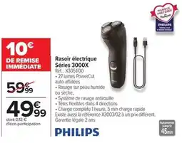 Carrefour Drive Philips - rasoir électrique séries 3000x offre