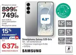 Carrefour Drive Samsung - smartphone galaxy s25 gris offre