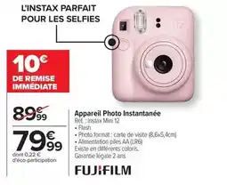 Carrefour Drive Instax - appareil photo instantanée offre
