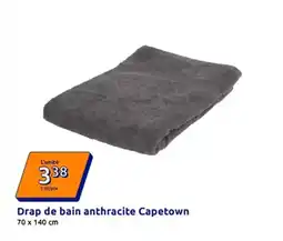 Action Drap de bain anthracite capetown offre