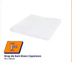 Action Drap de bain blanc capetown offre