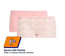 Action Boxers ziki femme offre
