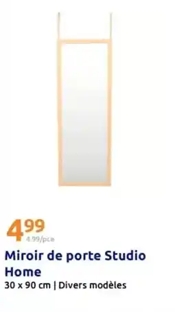 Action Miroir de porte studio home offre