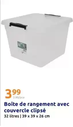 Action Boîte de rangement avec couvercle clipsé offre