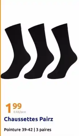 Action Chaussettes pairz offre