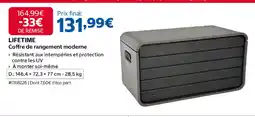 Costco LIFETIME Coffre de rangement moderne offre