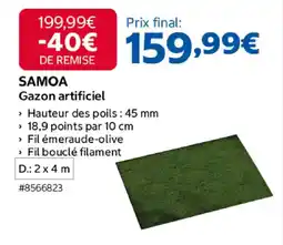 Costco SAMOA Gazon artificiel offre