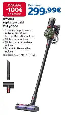 Costco DYSON Aspirateur balai V8 Cyclone offre