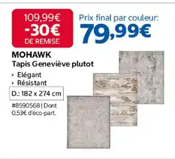 Costco MOHAWK Tapis Geneviève plutot offre