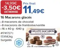 Costco 16 Macarons glacés offre