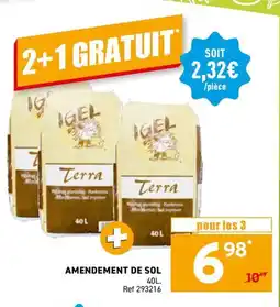 Trafic Amendement de sol offre