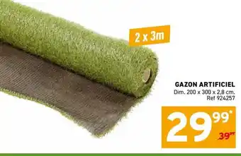 Trafic Gazon artificiel offre