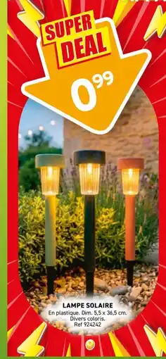 Trafic Lampe solaire offre