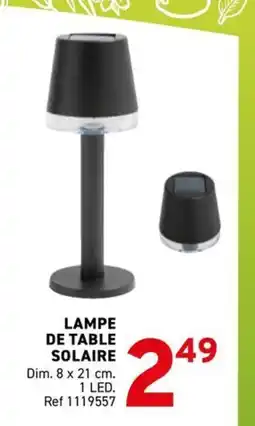 Trafic Lampe de table solaire offre