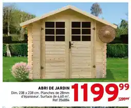 Trafic Abri de jardin offre