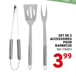 Trafic SET DE 3 ACCESSOIRES POUR BARBECUE offre