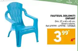 Trafic Fauteuil dolomiti enfant offre