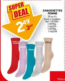 Trafic Chaussettes femme offre