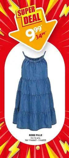 Trafic Robe fille offre