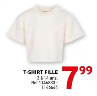 Trafic T-shirt fille offre
