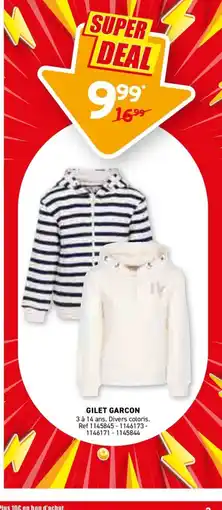 Trafic Gilet garcon offre