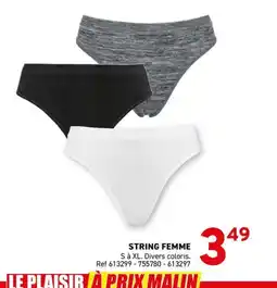 Trafic String femme offre
