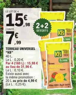 E.Leclerc KB Terreau universel offre