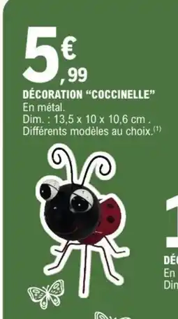 E.Leclerc Décoration coccinelle offre
