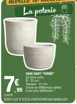 E.Leclerc Vase haut torré offre