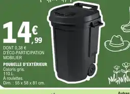 E.Leclerc Poubelle d'extérieur offre